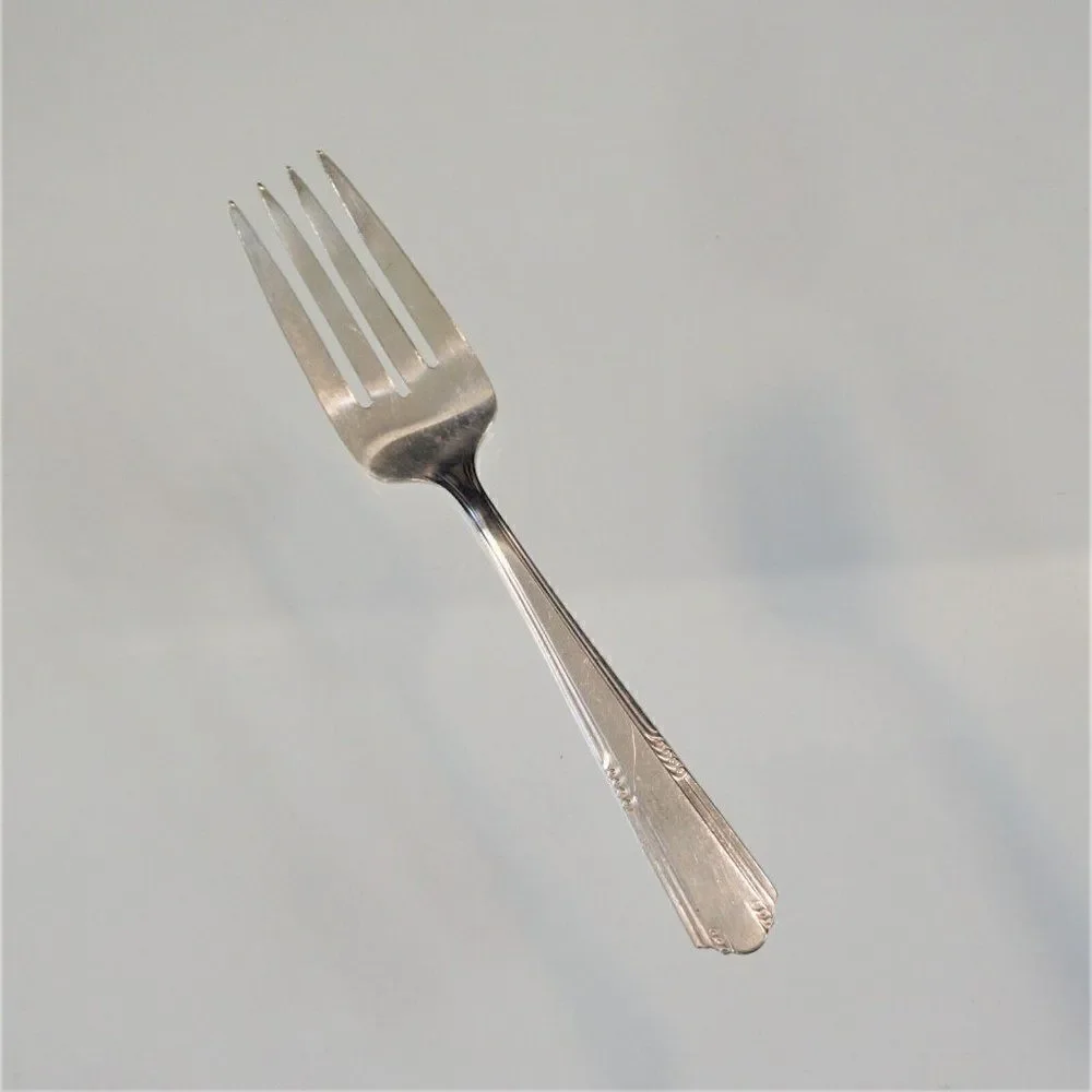 Salad Fork 1933 Simplicity Pattern Wallace Deerfield Silverplate 6 inch
